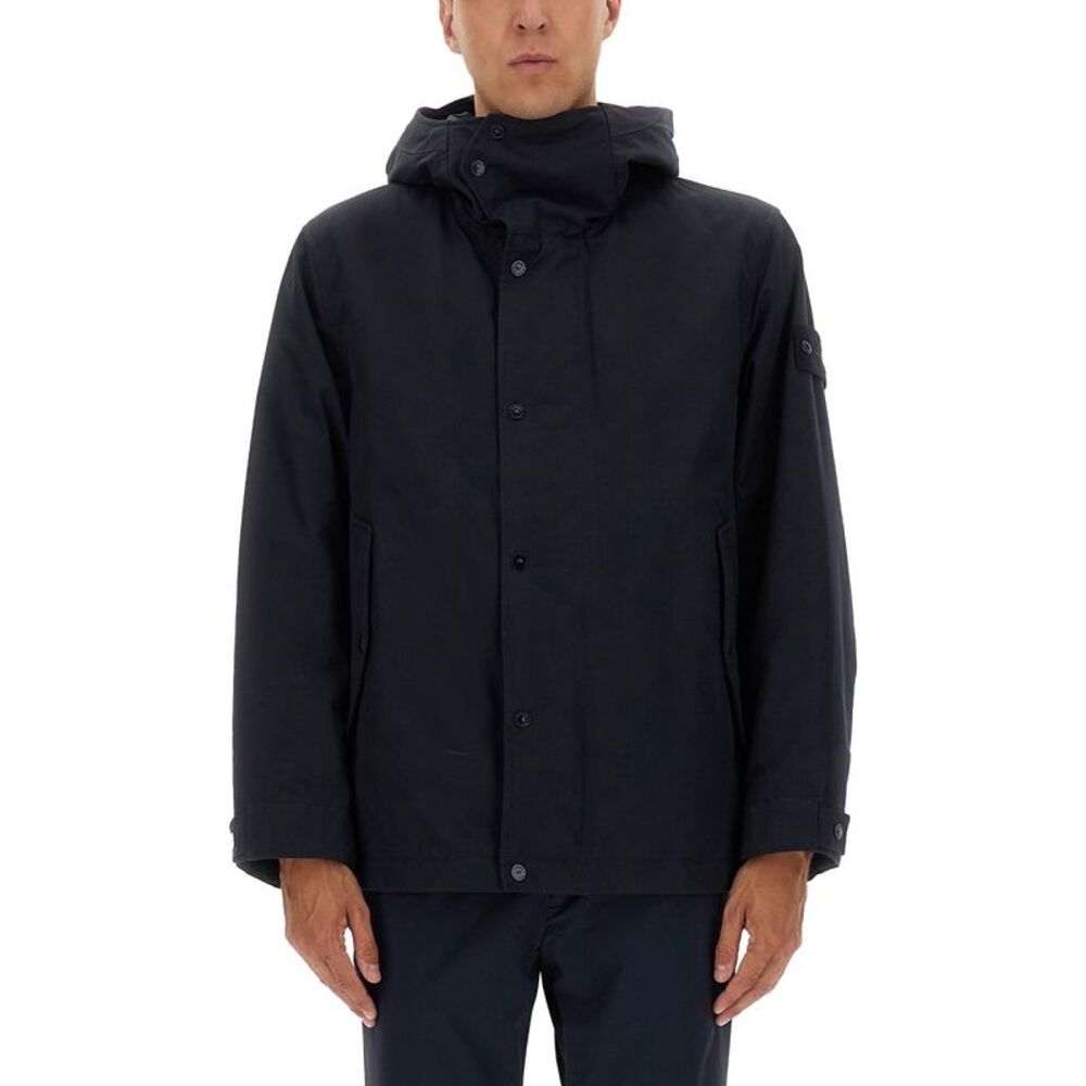 Stone Island Men Waterproof Jacket With Hood